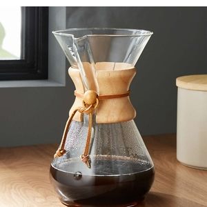 CHEMEX Drip Coffee Maker with filters and lid